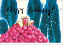 グリーティングカード 誕生日 デペッシュマウス「Happy Birthday!」封筒135×185mm ネズミ イラスト メッセージカード 輸入雑貨(DG27)