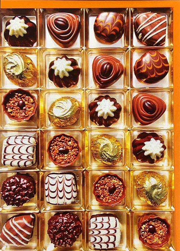 グリーティングカード 多目的 TRACKSマジック「チョコレート」 封筒175×127mm メッセージカード ラメ入り封筒付き ギフト(H070)