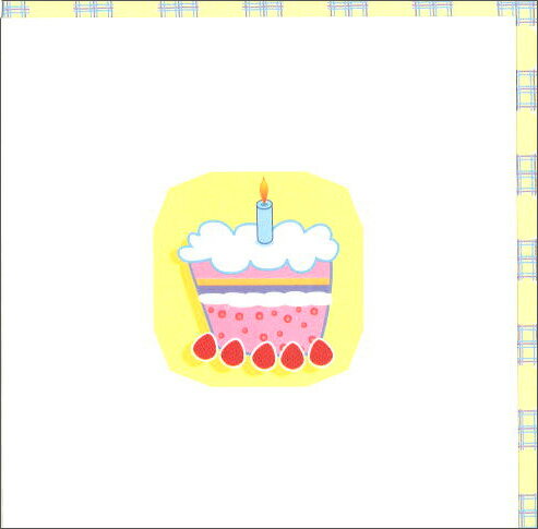 グリーティングカード 誕生日 出産祝い Jelly Bean 封筒125×125mm メッセージカード かわいい(JB105)