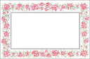 メッセージカード【封筒&カード各6枚のセット】「ピンクローズ」【封筒/106×160mm】【カード/102×153mm】【封筒の色/白】【母の日/マザーズデイ】