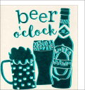 グリーティングカード 【多目的】【父の日】「ビールの時間」【封筒サイズ/136×143mm】(定形外)【封筒の色/白】【カードサイズ/125×135mm】【中面/無地】【箔押し加工あり】【エンボス加工あり】