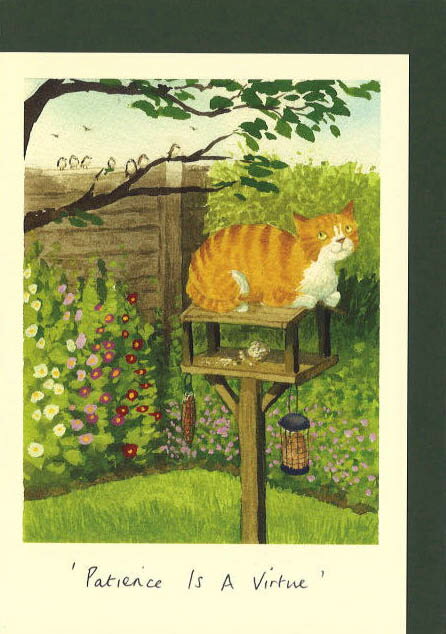 グリーティングカード 多目的「忍耐は美徳である」 封筒115×162mm 定形サイズ イラスト 絵本 動物 メッセージカード ギフト TWO BAD MICE(...