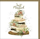 グリーティングカード 結婚祝い「イチジクのウェディングケーキ」 封筒165×165mm 結婚式 結婚記念日 メッセージカード おしゃれ ギフト(CISO1062...