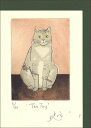 グリーティングカード 多目的「タロー ティング」 封筒115×162mm 定形サイズ 動物 猫 イラスト 絵本 メッセージカード TWO BAD MICE(Q23)