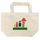 ランチトート 山田和明「アンとプチとパケ」手提げ 絵本作家 贈り物ギフト かわいい おしゃれ キャンバス生地 小さめ 弁当入れ ピクニック 動物 楽器(KYTS...