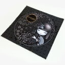 Kimmidoll クリーニングクロス メガネ拭き マイクロファイバークロス 母の日 ギフト キミドール(Black)