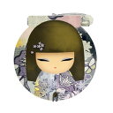 Kimmidoll ボールペン付き丸型メモ帳 文房具 こけし柄 母の日 ギフト キミドール(SACHIE/サチエ)