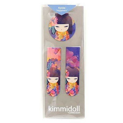 Kimmidoll マグネットブックマーク しおり クリップ 文房具 こけし柄 母の日 ギフト キミドール(KYOKA/キョウカ)