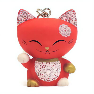 Rakuten - Manicat 招き猫 キーホルダー フィギュア 人形 開運 金運 幸運 縁起物 ギフト