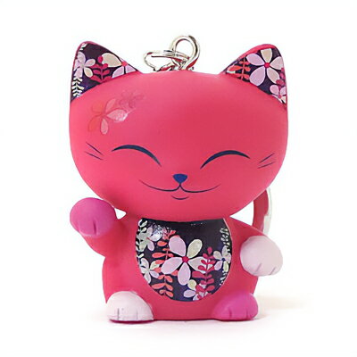 Manicat 招き猫 キーホルダー フィギュア 人形 開運 金運 幸運 縁起物 ギフト