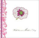 グリーティングカード【マザーズデイ/母の日】「白とピンクの花」(SAM432)