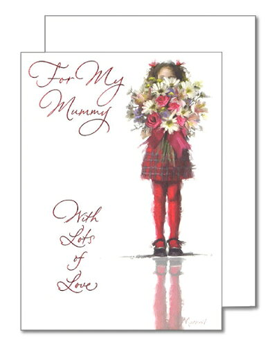 Mother'S Day - グリーティングカード【マザーズデイ/母の日】「花束を持った少女」（VMGH0007）