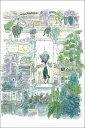 ポストカード イラスト かわいみな「植物部屋」100×150mm 郵便はがき メッセージカード イラストレーター かわいい(MK-022)