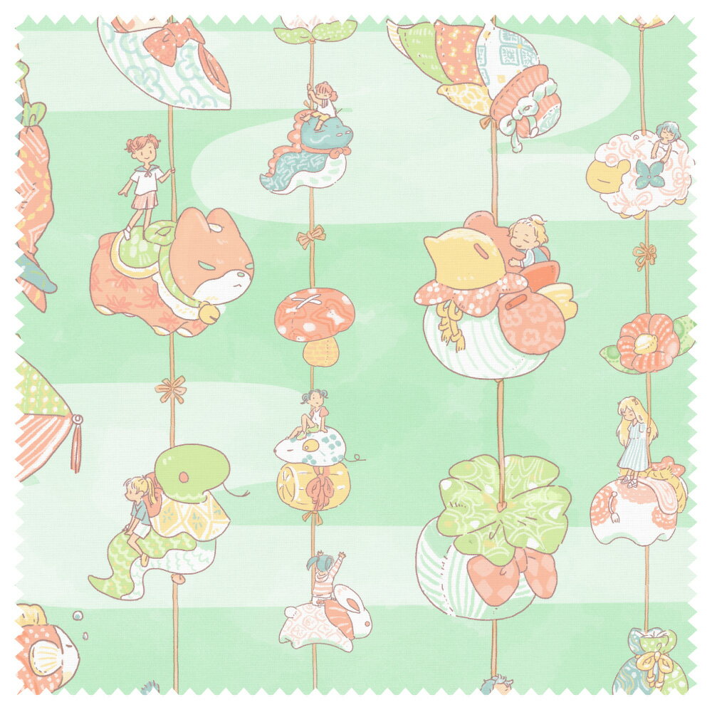 クリーニングクロス かわいみな「つるし雛」 150×150mm メガネ拭き レンズクリーナー 眼鏡クリーナー ..