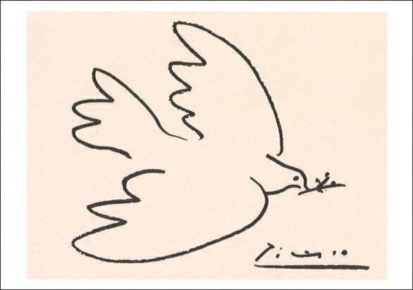写真付きレビュー】ポストカード 【アート】ピカソ「平和の鳩」【150