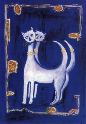 ポストカード イラスト ブレット「猫」105×150mm 動物 メッセージカード 郵便はがき コレクション(HZN3..