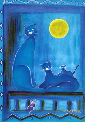 ポストカード イラスト ブレット「猫」105×150mm 動物 メッセージカード 郵便はがき コレクション(HZN3..