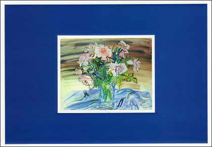 ポストカード アート デュフィ「バラの花瓶」105×150mm 名画 メッセージカード 郵便はがき コレクション(CN070)