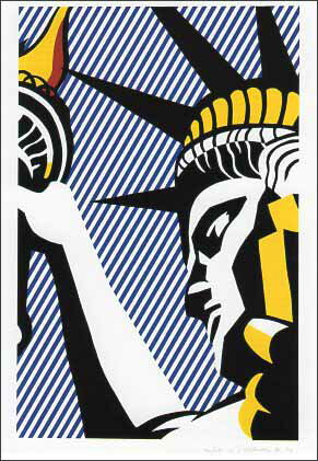 ポストカード アート リキテンスタイン「私は自由を愛す」105×148mm 名画 メッセージカード 郵便はがき コレクション(VD2641)