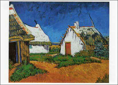 ポストカード アート ゴッホ「サント・マリーの白い農家」105×148mm 名画 メッセージカード 郵便はがき コレクション(VD4905)