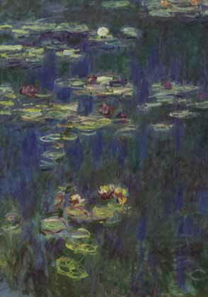 ポストカード アート モネ「睡蓮、緑の反射」105×150mm 名画 花 メッセージカード 郵便はがき コレクション(BK064)のサムネイル