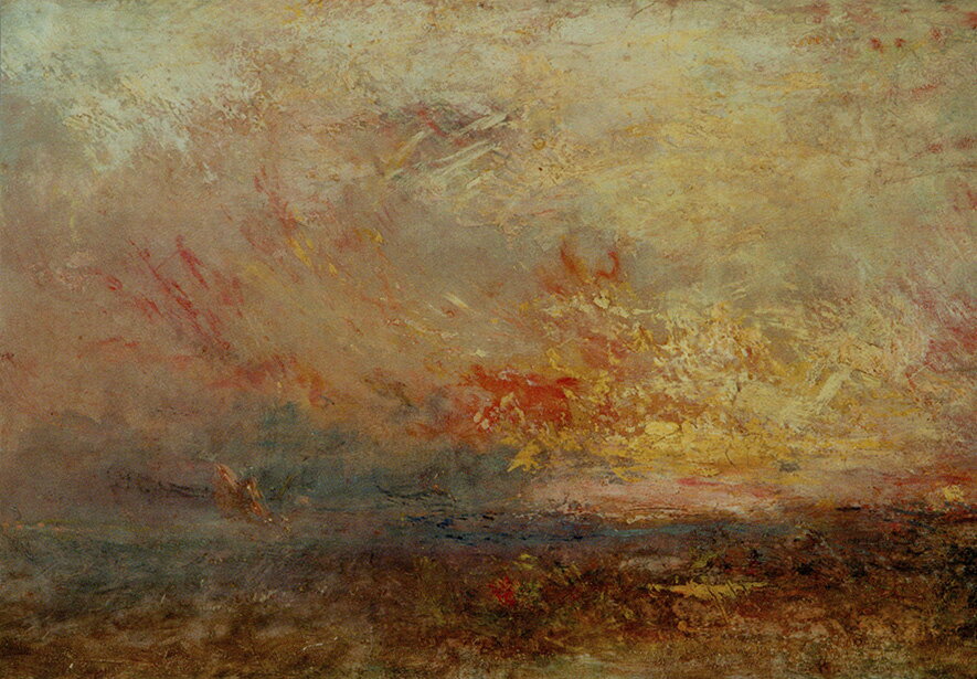 ポストカード アート ターナー「雲」105×150mm 名画 メッセージカード 郵便はがき コレクション(BK1958)