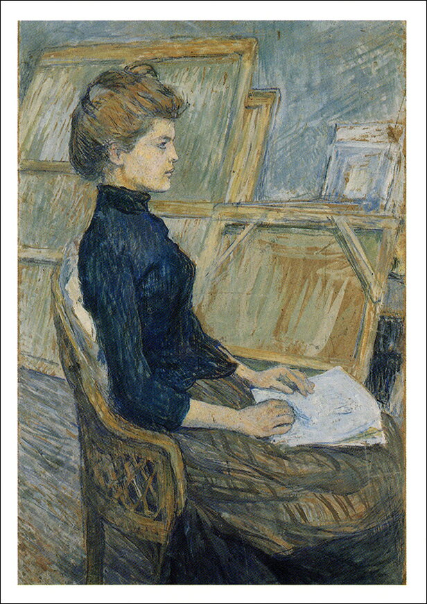 Rakuten - ポストカード アート ロートレック「アトリエの女」105×148mm 名画 メッセージカード 郵便はがき コレクション(VD4110)