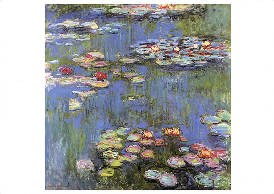 Rakuten - ポストカード アート モネ「睡蓮」105×148mm 名画 花 メッセージカード 郵便はがき コレクション(VD4203)