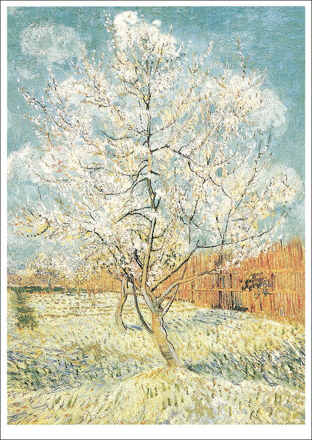 ポストカード アート ゴッホ「桃の木」105×148mm 名画 メッセージカード 郵便はがき コレクション(VD51..
