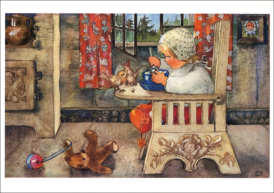 Rakuten - ポストカード アート ウェーバー「一緒に食事」105×148mm 名画 メッセージカード 郵便はがき コレクション(VD5174)