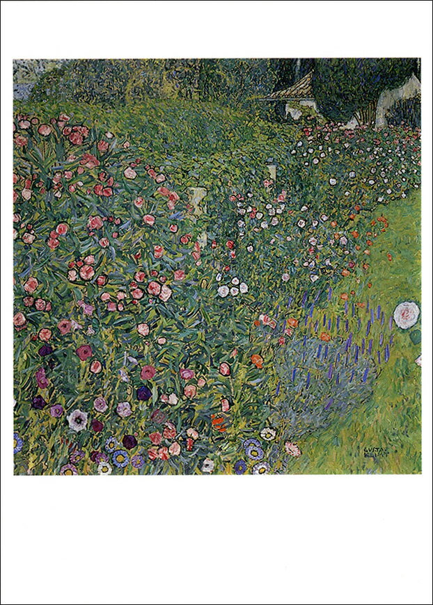 ポストカード アート クリムト「イタリアの庭」105×148mm 名画 メッセージカード 郵便はがき コレクション(VD5219)