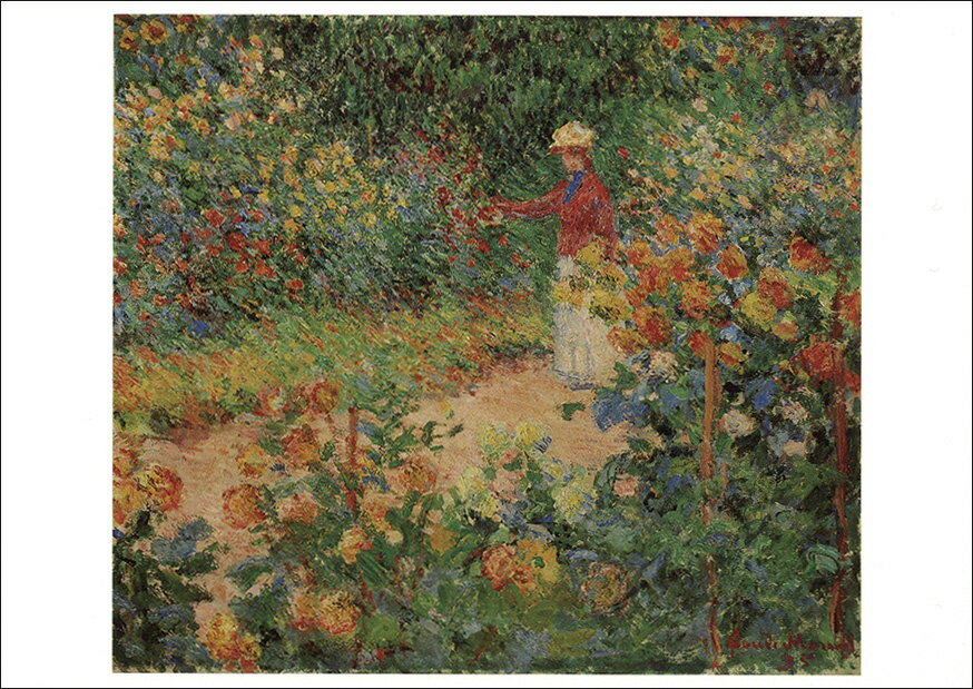 Rakuten - ポストカード アート モネ「ジヴェルニーのモネの庭」105×148mm 名画 メッセージカード 郵便はがき コレクション(VD5604)