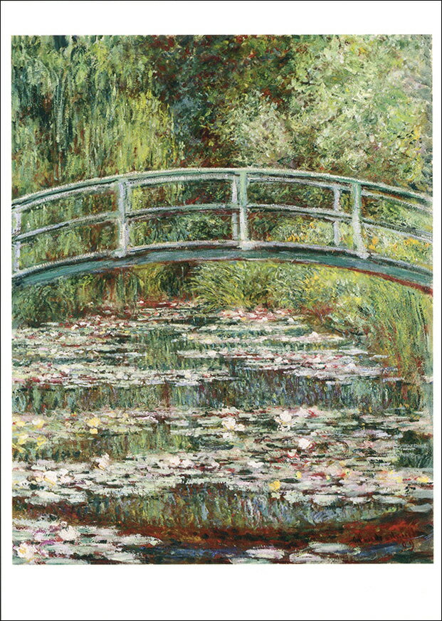 ポストカード アート モネ「睡蓮の池と橋」105×148mm 名画 花 メッセージカード 郵便はがき コレクショ..