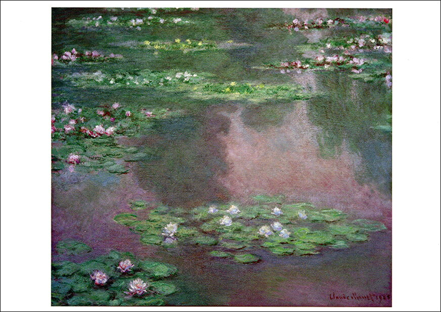 Rakuten - ポストカード アート モネ「睡蓮」105×148mm 名画 花 メッセージカード 郵便はがき コレクション(VD8529)