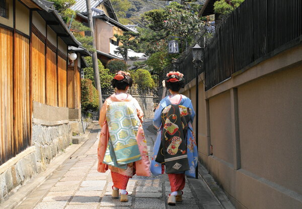 Rakuten - ポストカード カラー写真 日本風景シリーズ「祇園 舞妓」105×150mm 観光地 名所 メッセージカード 郵便はがき(JS-010)
