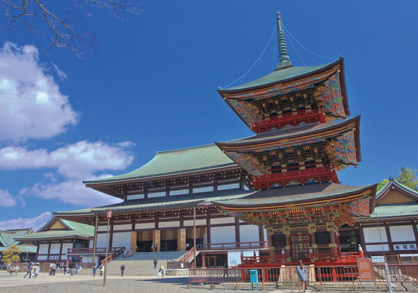 ポストカード カラー写真 日本風景シリーズ「千葉 成田山新勝寺」105×150mm 観光地 名所 メッセージカード 郵便はがき(JS-015)のサムネイル