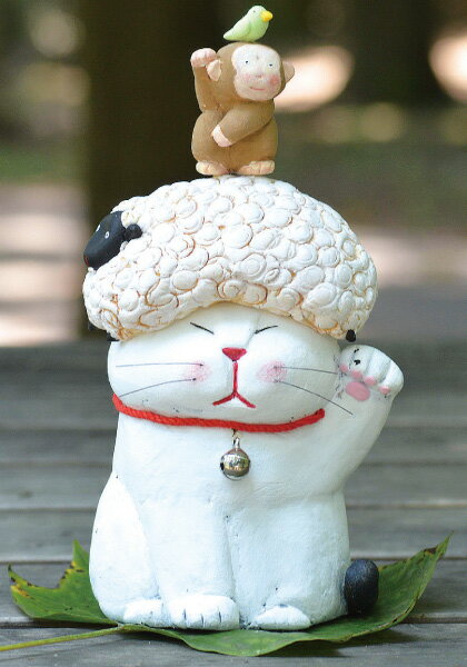 ポストカード カラー写真 高橋理佐 猫粘土作家「猫の上にも三年」105×150mm 郵便はがき イラスト メッセージカード(RT-010)