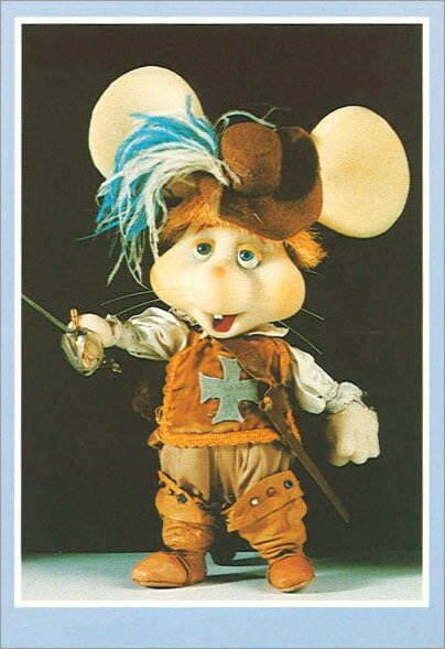 ポストカード イラスト 写真 1960年代米国の音楽番組のキャラクター「トッポジージョ」148×103mm 絵はがき ねずみ ネズミ 鼠