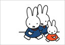 ポストカード ミッフィー ディック ブルーナ「家族でお出かけ 」105×150mm miffy 絵本 イラスト イラスト キャラクター グッズ コレクション うさこ パパ ママ 家族 オランダ製(DB158)