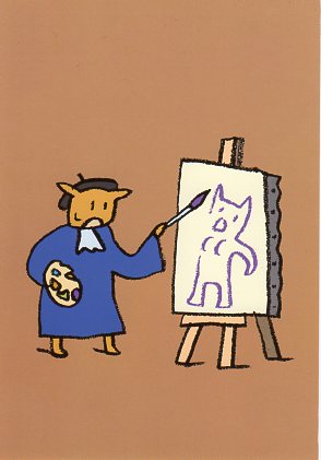 ポストカード イラスト パスカル・ルメートル「猫たちの生活」105×150mm 郵便はがき メッセージカード(..