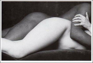 ポストカード モノクロ写真「男性と女性のヌード」「愛の曲線」105×150mm メッセージカード 郵便はがき ビンテージ ヴィンテージ 年代物