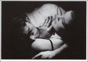ポストカード モノクロ写真「女性と男性」「愛の輪」105×150mm メッセージカード ビンテージ ヴィンテージ 年代物