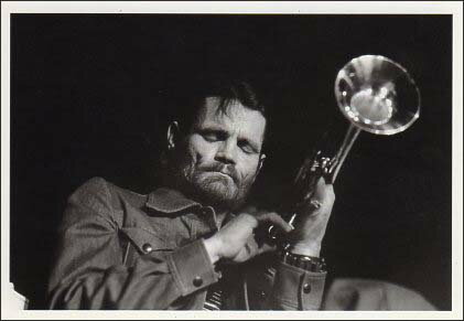 ポストカード モノクロ写真「チェット・ベイカー」(ミュージシャン)105×150mm メッセージカード 郵便はがき ビンテージ ヴィンテージ 年代物