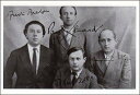 ポストカード モノクロ写真「ダダの4人のメンバー」105×150mm メッセージカード 郵便はがき ビンテージ ヴィンテージ 年代物