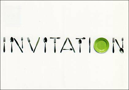 ポストカード メッセージ カルトーエン「INVITATION/招待」105×150mm 郵便はがき(K665)