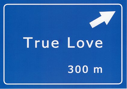 ポストカード メッセージ バレンタイン カルトーエン「True Love/真実の愛」105×150mm 郵便はがき(K810)