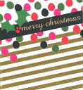 グリーティングカード 【クリスマス】 メリークリスマス【封筒付き/白】【封筒サイズ143×135mm】【中面/「merry christmas anda happy new year」の文字あり】【箔押し加工あり】【エンボス加工あり】(PNT413)