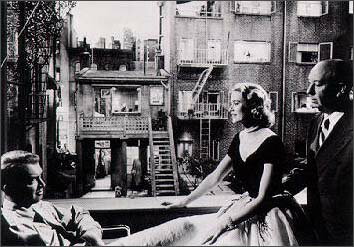 ポスター 【モノクロ写真】【シネマ】「裏窓」グレース・ケリー（女性俳優）ジェームズ・ステュワート..