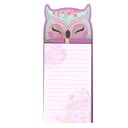 Wise Wings マグネットメモパッド(ボールペン付き) フクロウ ノート メモ帳 縁起物 母の日 ギフト 文房具(Kindness -親切-)