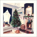 グリーティングカード【クリスマス】「心地よい部屋」【封筒付き/白】【封筒サイズ/157×157mm】 メッセージカード おしゃれ ギフト 輸入雑貨(XLPB00...